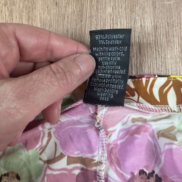 Lildy Floral Drawstring Waist Midi Dress S-M Pink Green Fall Boho Layering - Picture 6 of 6